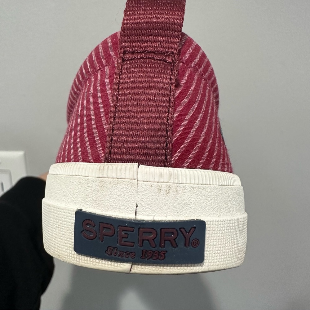 Sperry Crest Vibe Cotton Rip Pink Sneakers Size 10 - Picture 11 of 13
